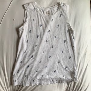 Bass & Co Sea horse loose tank top!